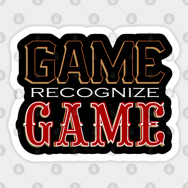 Game Recognize Game Game Recognize Game Sticker TeePublic